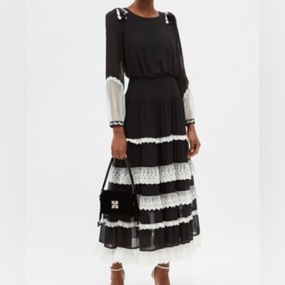 Like new saloni Isabel lace dress